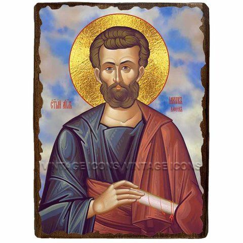 Ікона Яків Алфєєв апостол ,ікона на дереві 130х170 мм (3511-1) 3511 фото