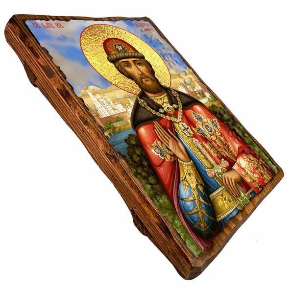 Димитрій (Дмитрій) Донський, благовірний князь, ікона на дереві 130х170 мм (Н-4581-1) Н-4581 фото