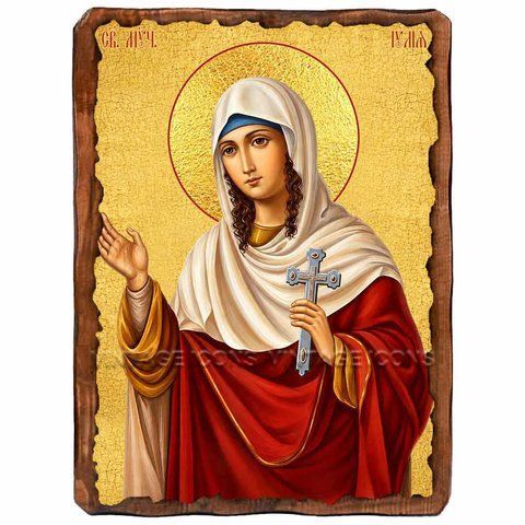 Иулия (Юлия) Карфагенская, мученица, икона на дереве 130х170 мм (П-4132-1) П-4132 фото