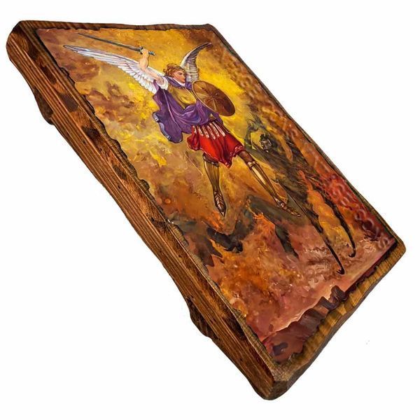Михаил Архангел (Архистратиг), икона на дереве 130х170 мм (Н-4376-1) Н-4376 фото