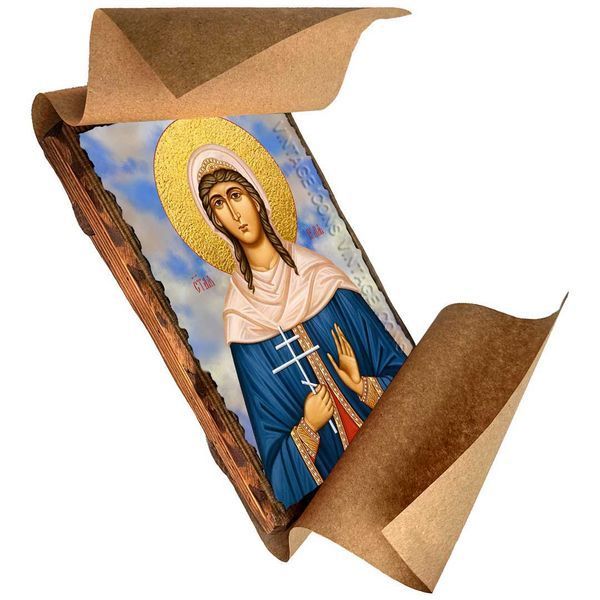 Іулія (Юлія) Анкірська (Коринфська), мучениця, ікона на дереві 130х170 мм (Н-3614-1) Н-3614 фото