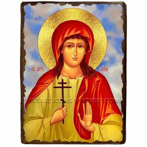 Ікона Алла Свята Мучениця Готфская ,ікона на дереві 130х170 мм (1042-1) 1042 фото