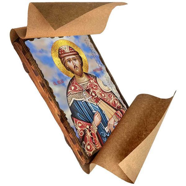 Икона Ростислав Святой Благоверный Князь ,икона на дереве 130х170 мм (3754-1) 3754 фото