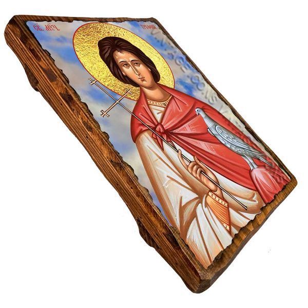Икона Трифон святой мученик ,икона на дереве 130х170 мм (4204-1) 4204 фото