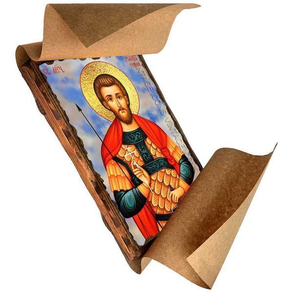 Икона Роман Римский мученик ,икона на дереве 130х170 мм (3879-1) 3879 фото