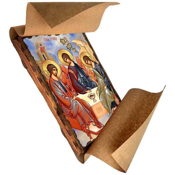 Ікона Свята Трійця Старозавітна ,ікона на дереві 130х170 мм (1014-1) 1014 фото