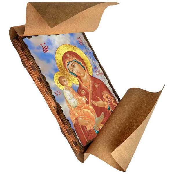 Икона Троеручица Пресвятой Богородицы ,икона на дереве 130х170 мм (3628-1) 3628 фото