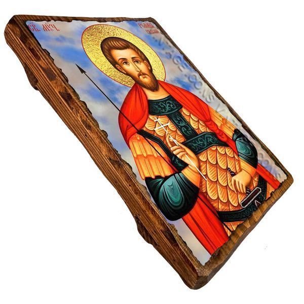 Икона Роман Римский мученик ,икона на дереве 130х170 мм (3879-1) 3879 фото