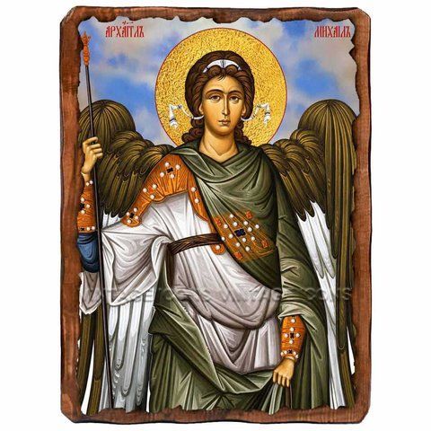 Михаил Архангел (Архистратиг), икона на дереве 130х170 мм (Н-1825-1) Н-1825 фото