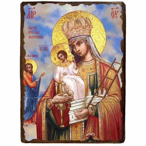 Ікона Молченська Пресвятої Богородиці ,ікона на дереві 130х170 мм (3917-1) 3917 фото
