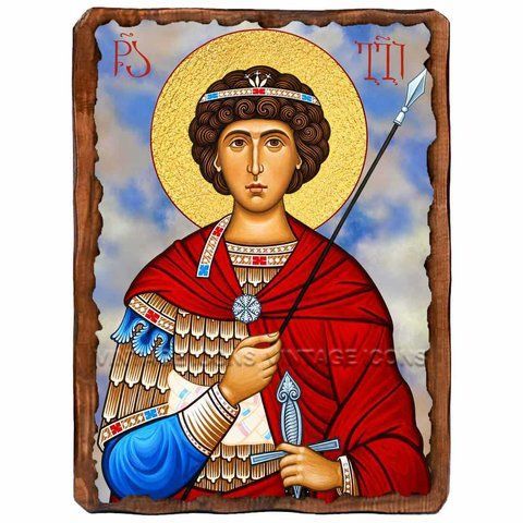 Георгий Победоносец, великомученик, икона на дереве 130х170 мм (Н-3867-1) Н-3867 фото