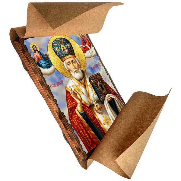 Миколай Чудотворець Мирлікійський, святитель, ікона на дереві 130х170 мм (Н-1834-1) Н-1834 фото