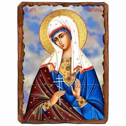 Виктория Никомидийская, мученица, икона на дереве 130х170 мм (Н-4329-1) Н-4329 фото