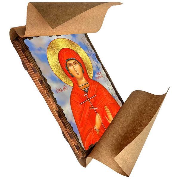 Икона Павла Византийская мученица ,икона на дереве 130х170 мм (3579-1) 3579 фото