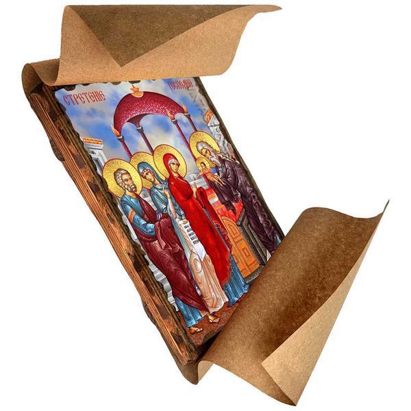 Ікона Стрітення Господнє ,ікона на дереві 130х170 мм (3981-1) 3981 фото