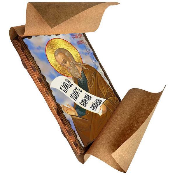 Икона Амос Пророк ,икона на дереве 130х170 мм (2439-1) 2439 фото