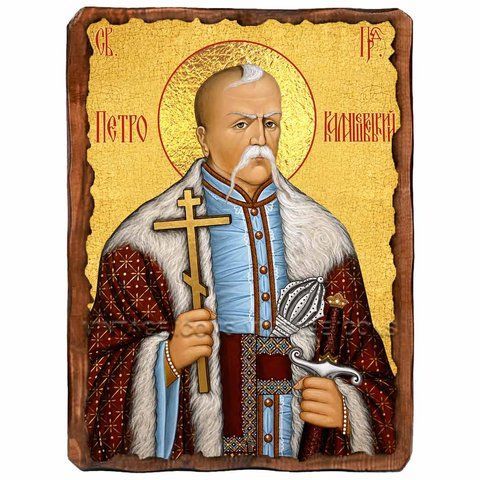 Петр Калнышевский, праведный атаман, икона на дереве 130х170 мм (П-4522-1) П-4522 фото