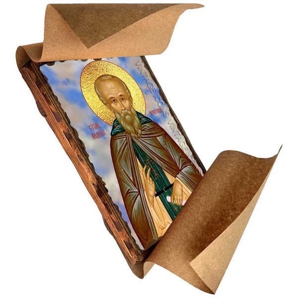 Икона Андрей Критский преподобномученик ,икона на дереве 130х170 мм (3894-1) 3894 фото