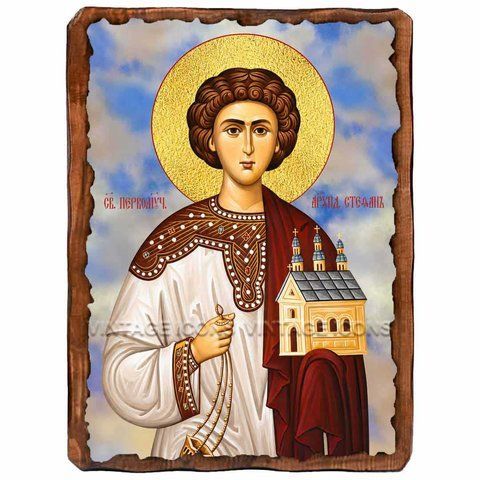 Стефан Первомученик, архидиакон, икона на дереве 130х170 мм (Н-3026-1) Н-3026 фото