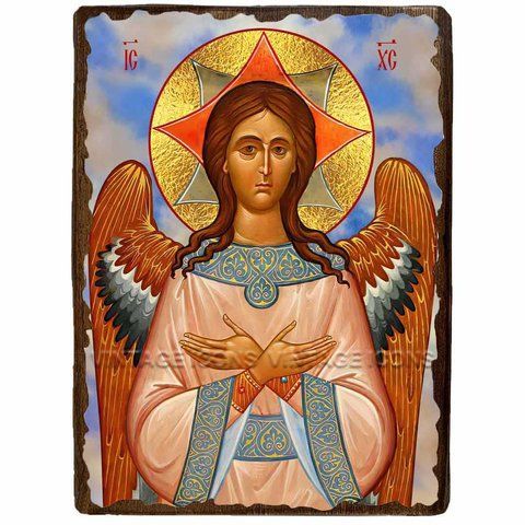 Ікона Спас Благе Мовчання (Ангел Великої Ради) ,ікона на дереві 130х170 мм (2536-1) 2536 фото
