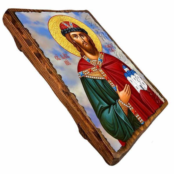 Роман Углицький, благовірний князь, ікона на дереві 130х170 мм (Н-4008-1) Н-4008 фото