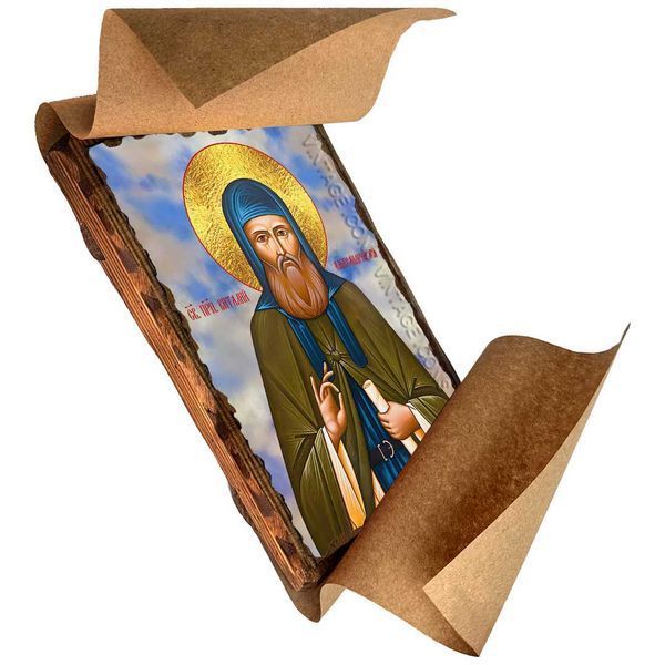 Икона Виталий Александрийский Преподобный ,икона на дереве 130х170 мм (3481-1) 3481 фото