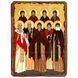 Собор Псково-Печерских святых, икона на дереве 130х170 мм (П-4352-1) П-4352 фото 1
