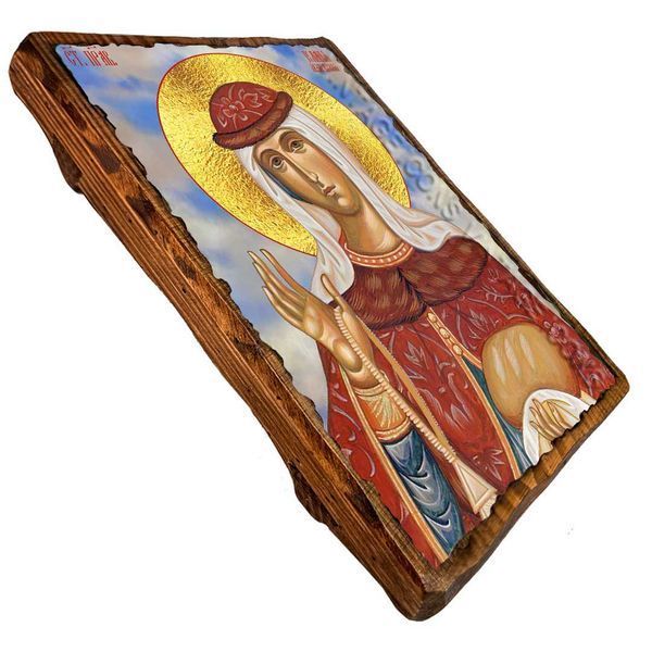 Икона Иулиания Лазаревская праведная ,икона на дереве 130х170 мм (3521-1) 3521 фото
