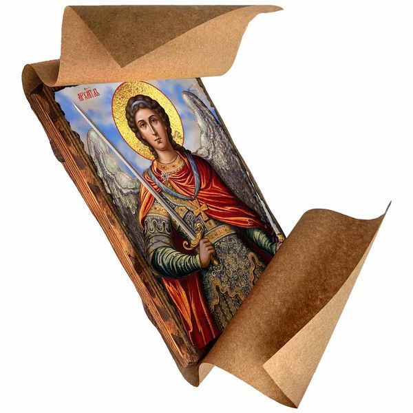 Михаїл Архангел (Архистратиг), ікона на дереві 130х170 мм (Н-4511-1) Н-4511 фото