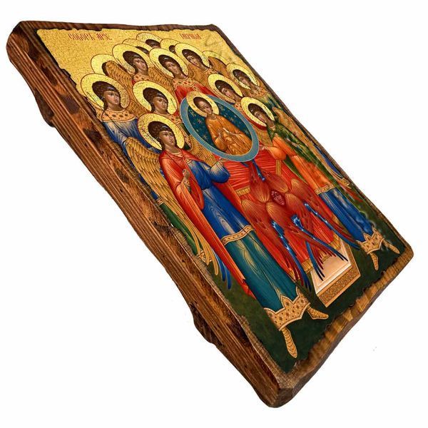 Собор архангела Гавриила, икона на дереве 130х170 мм (П-4624-1) П-4624 фото