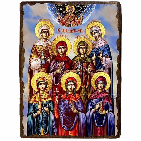 Ікона Дружини-мироносиці ,ікона на дереві 130х170 мм (1819-1) 1819 фото