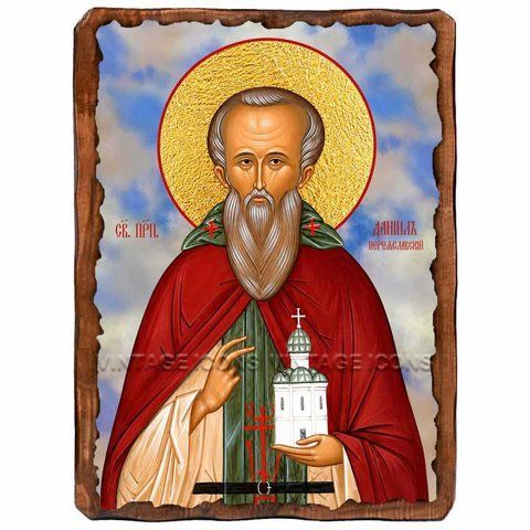 Даниил Переяславский, преподобный, икона на дереве 130х170 мм (Н-4186-1) Н-4186 фото