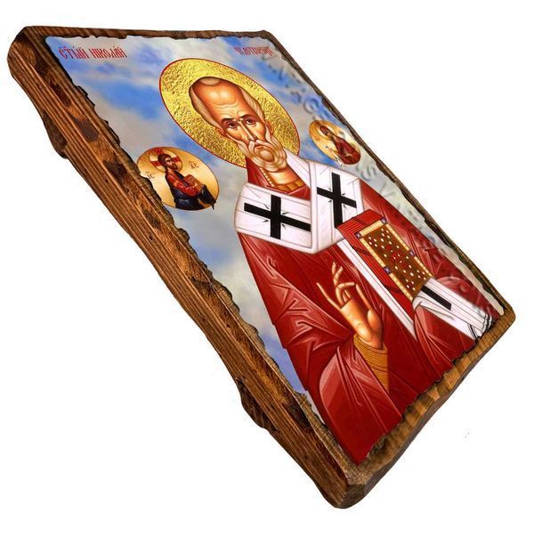 Ікона Миколай Чудотворець ,ікона на дереві 130х170 мм (1832-1) 1832 фото