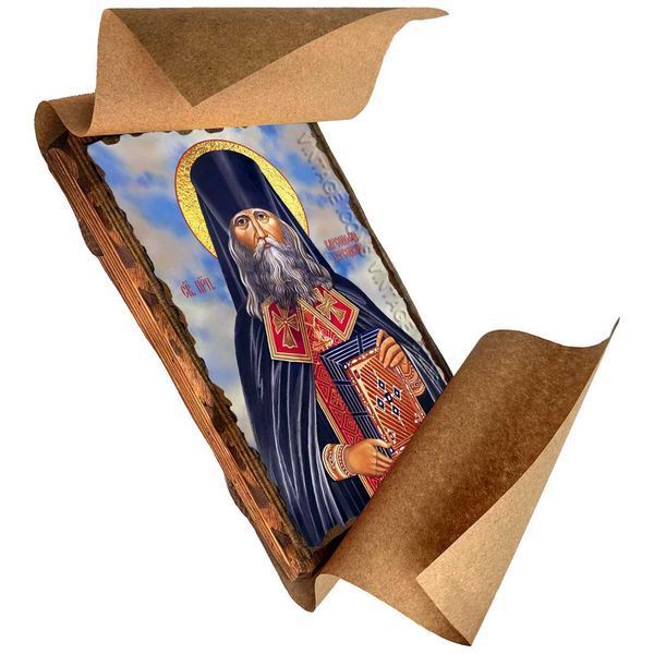 Икона Варсонофий Херсонский преподобный ,икона на дереве 130х170 мм (3899-1) 3899 фото