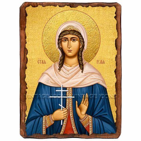 Иулия (Юлия) Анкирская (Коринфская), мученица, икона на дереве 130х170 мм (П-3614-1) П-3614 фото