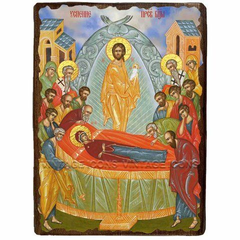 Ікона Успіння Пресвятої Богородиці ,ікона на дереві 130х170 мм (1076-1) 1076 фото