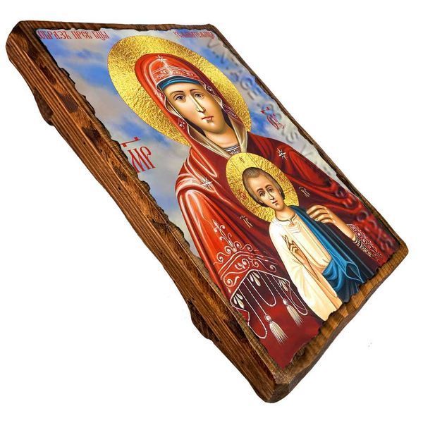 Икона Услышательница Пресвятой Богородицы ,икона на дереве 130х170 мм (3887-1) 3887 фото