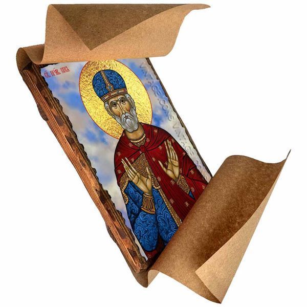 Йов (Іов) Багатостраждальний, праведний, ікона на дереві 130х170 мм (Н-4593-1) Н-4593 фото