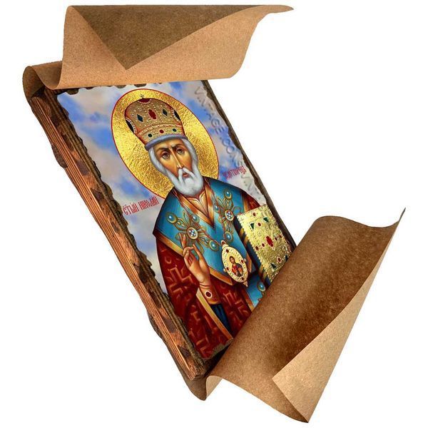 Ікона Миколай Чудотворець ,ікона на дереві 130х170 мм (1833-1) 1833 фото