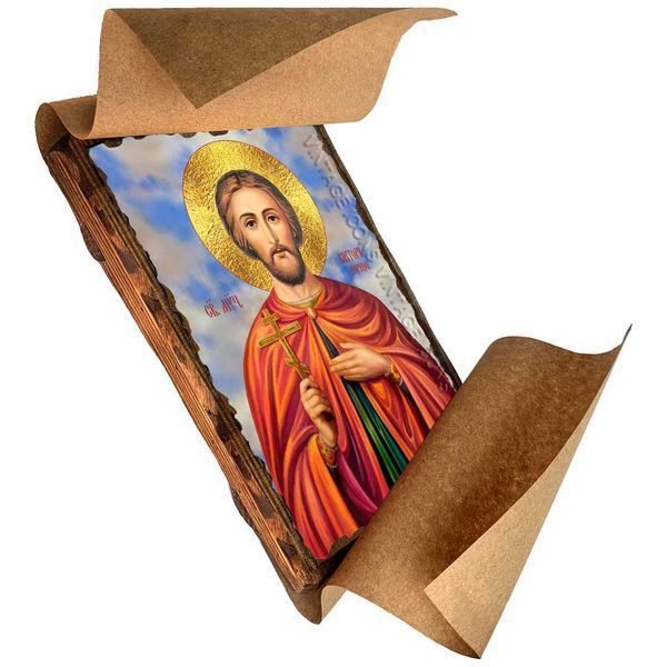 Икона Виктор Коринфский мученик ,икона на дереве 130х170 мм (3850-1) 3850 фото