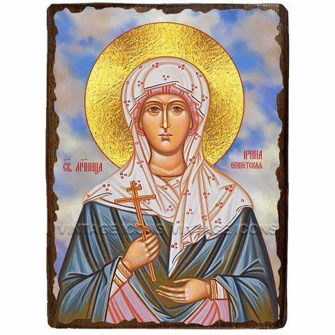 Ікона Ірина Єгипетська Мучениця ,ікона на дереві 130х170 мм (2922-1) 2922 фото