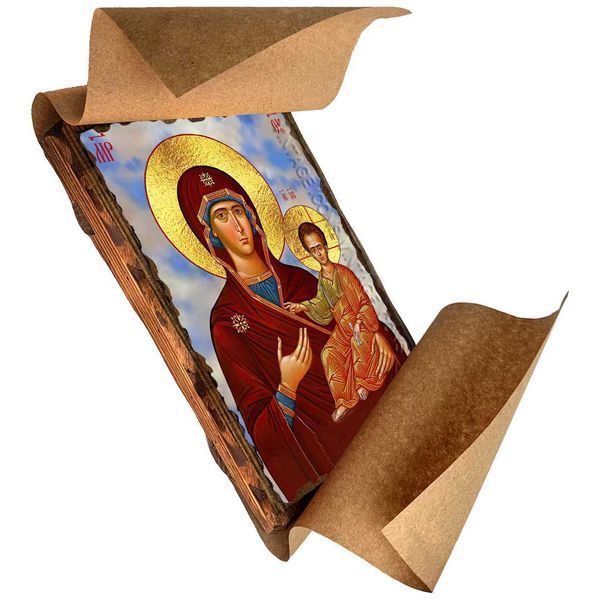 Ікона Божої Матері Одигітрія ,ікона на дереві 130х170 мм (2551-1) 2551 фото