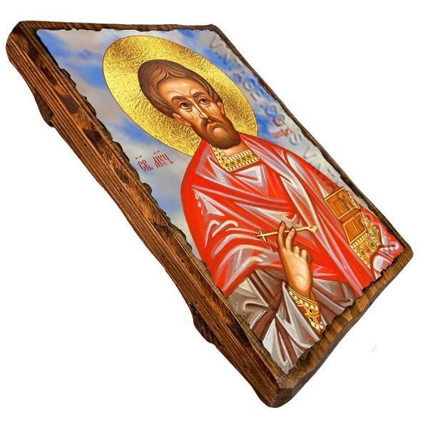 Ікона Кір Олександрійський мученик ,ікона на дереві 130х170 мм (3689-1) 3689 фото